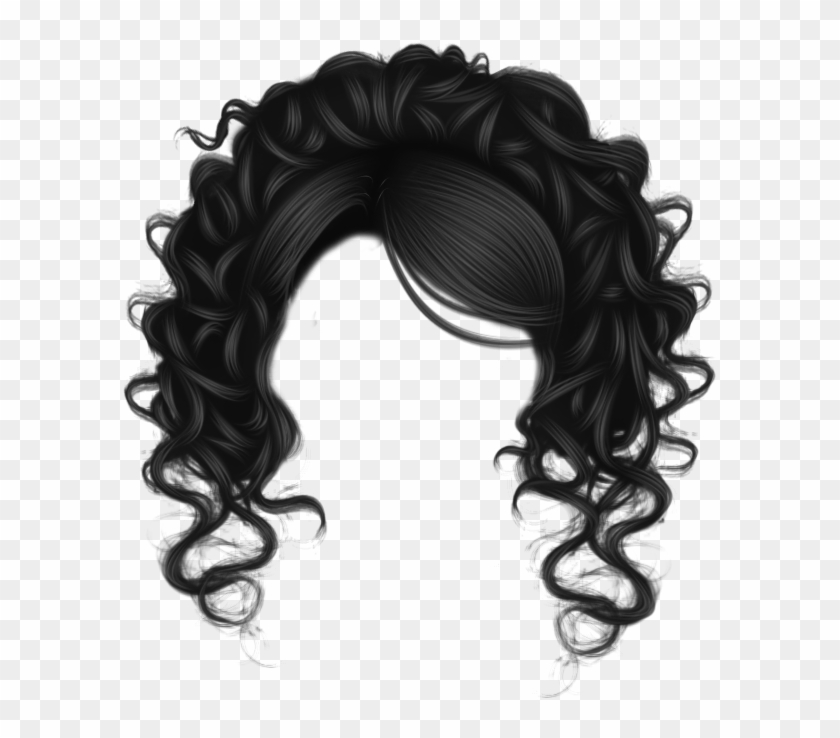 Curl Clipart Background Png - Black Hair Transparent Background, Png ...