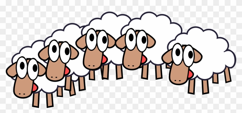 Download Herd Of Sheep Cartoon Hd Png Download 1779x746 467294 Pngfind