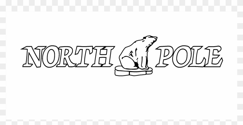 north pole clipart black and white