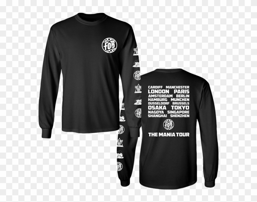 World Tour Black Icon Long Sleeve - Sweatshirt, HD Png Download ...