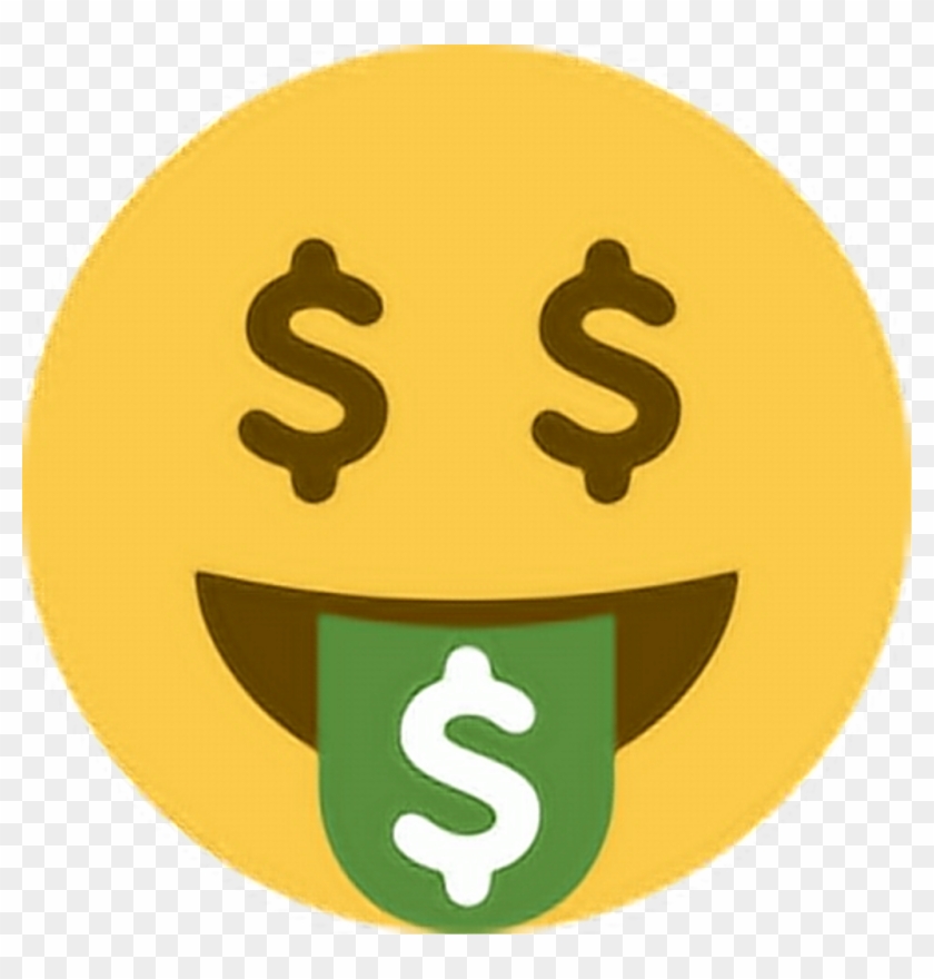 Moneyface Sticker - Emoji Cifrão, HD Png Download - 1024x1024(#472669 ...