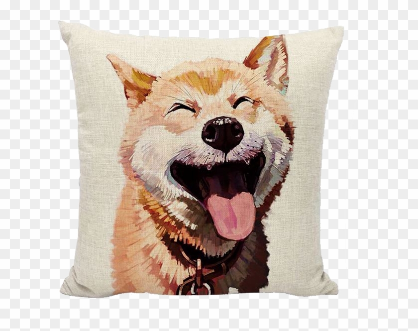 shiba throw pillow