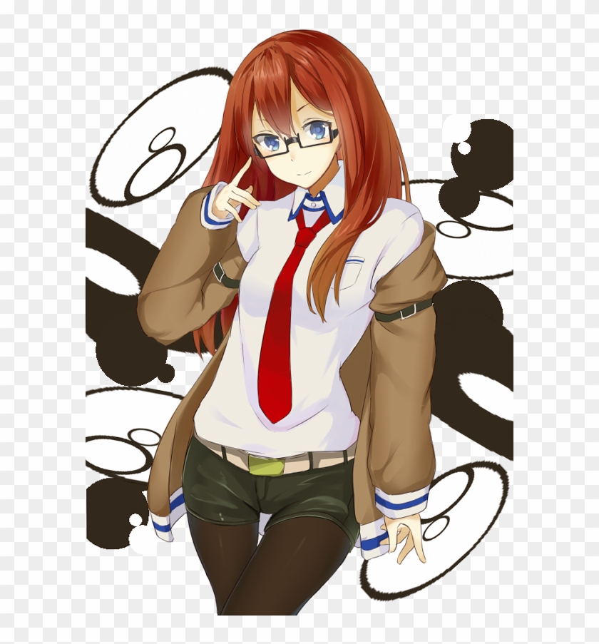 Makise Kurisu Drawn By Makai Penguin - Cartoon, HD Png Download ...