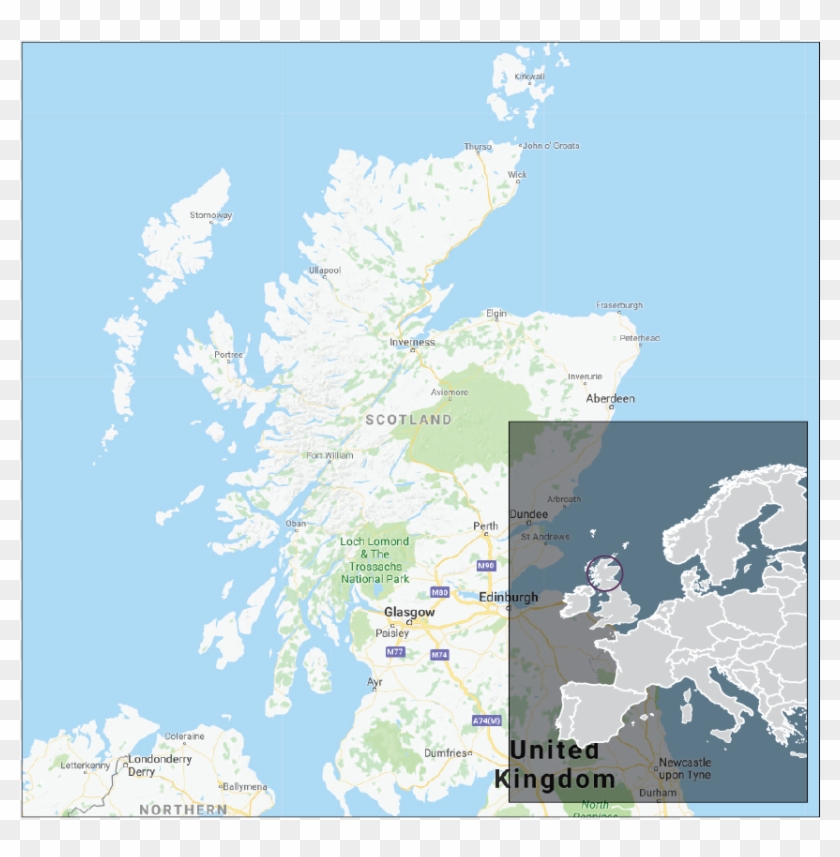 Googlemaps - Scottish Wildcat Location Map, HD Png Download - 987x835 ...