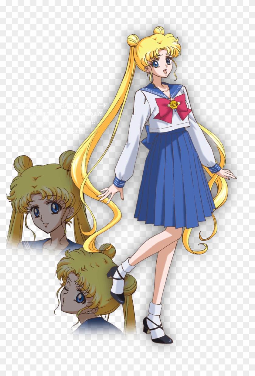 Moon 1 Sailor Moon Crystal Character Design Hd Png Download 0x1224 Pngfind