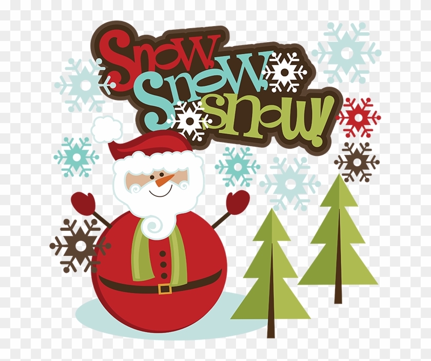 Download Banner Royalty Free Library Snow Svg Santa Snowman Christmas Clipart Scrapbook Hd Png Download 648x624 4815302 Pngfind