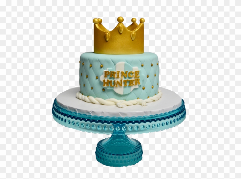 Prince Baby Sugar Street Boutique Teal And Gold Baby Shower Cake