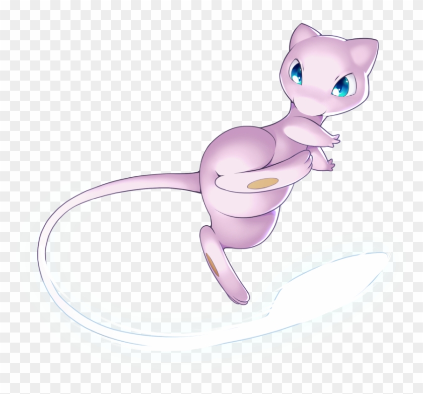 View Mew Used Iron Tail By Anon , - Cartoon, HD Png Download - 898x807 ...