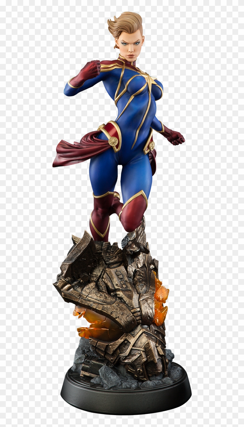 blue marvel statue