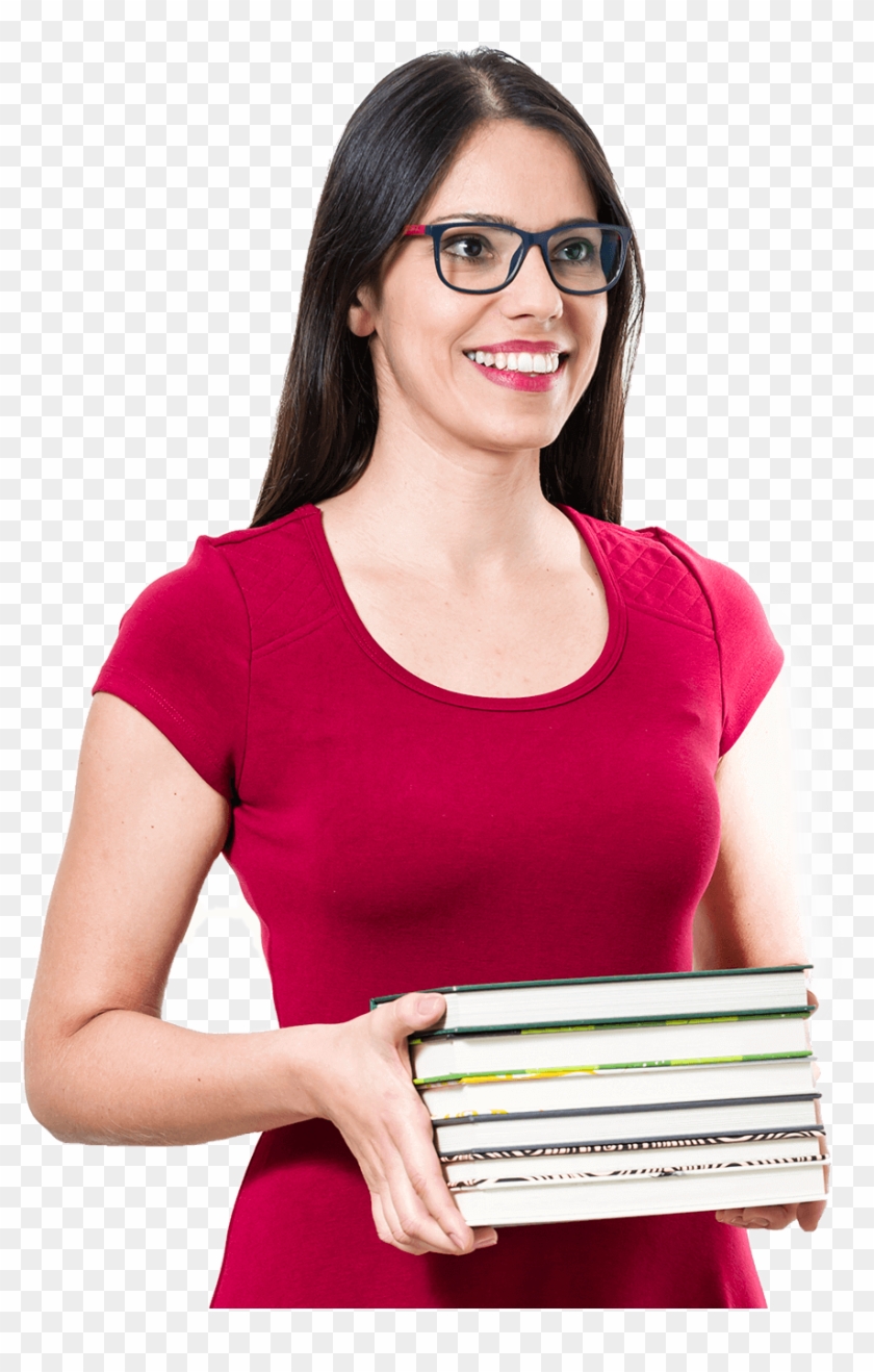 Download Mulher Segurando Livros - Mulher Com Livros Png ...