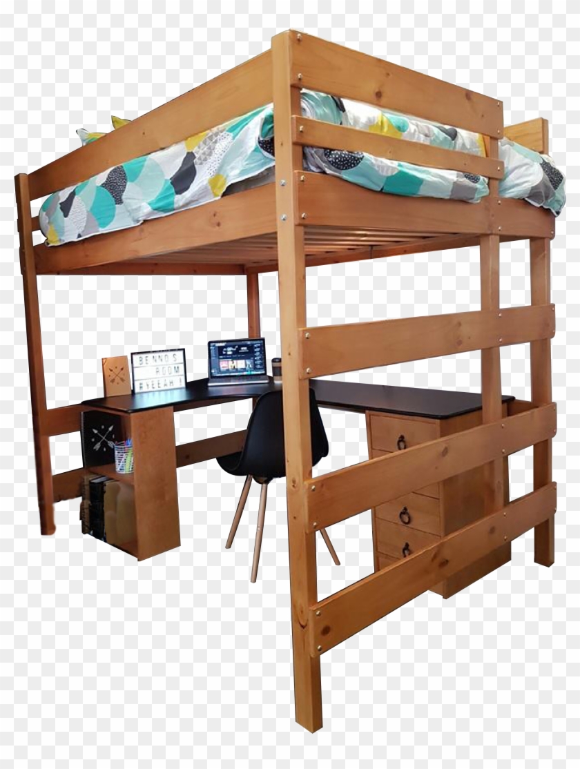 Queen Size Loft Bed Double Loft Bed Australia Hd Png Download