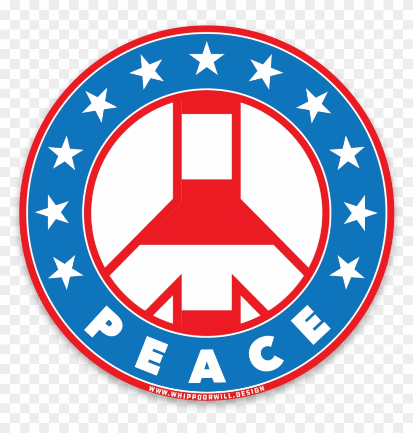 3 Stars N Stripes Peace Sign Sticker Hd Png Download 10x10 Pngfind