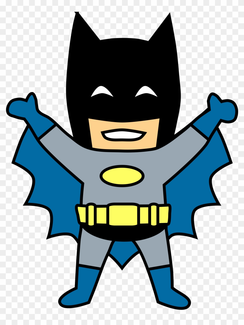 Happy Mini Batman Cartoon Clip Art Transparent Ⓒ - Batman Clipart, HD Png  Download - 2000x2606(#57408) - PngFind