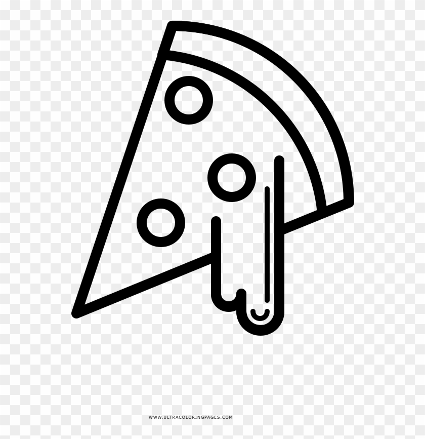 Pizza Pagina Para Colorear Line Art Hd Png Download 1000x1000