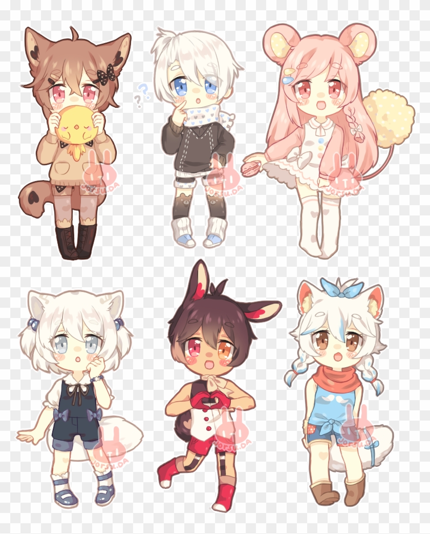 Cute Anime Pngs  Kawaii Cute Anime Characters Transparent Png  vhv