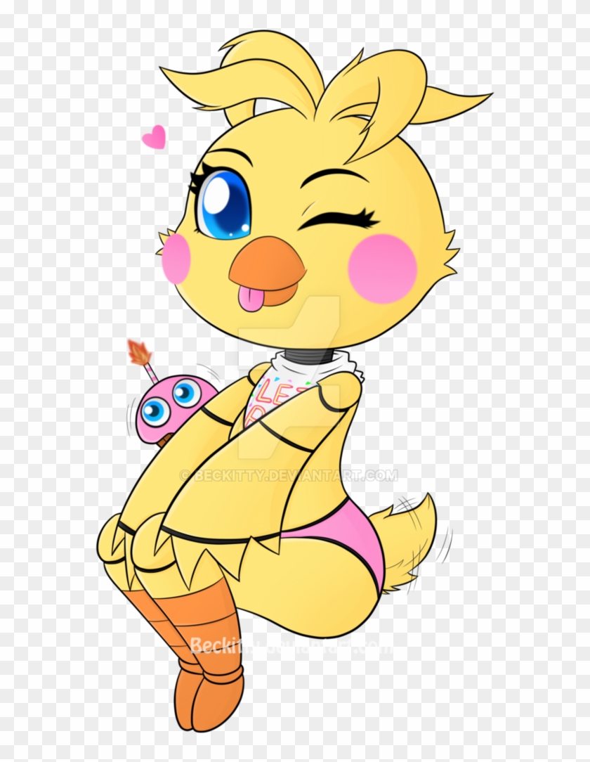 Cute Toy Chica Drawings , Png Download - Easy Fnaf Drawings Toy Chica, Tran...
