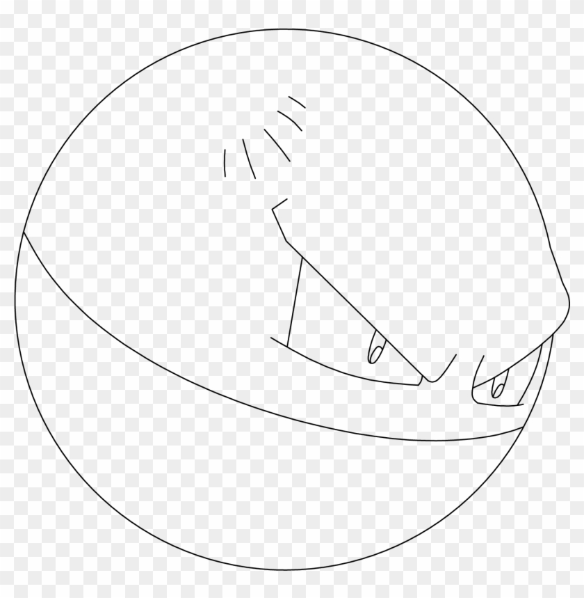 How To Draw Pokemon Voltorb Step Sketch Hd Png Download 3300x2550 Pngfind