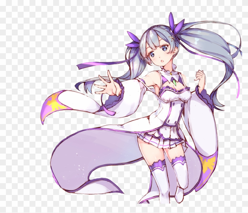 Zero Twintails Emilia Emilia Re Zero Png Transparent Png 1384x1024 Pngfind