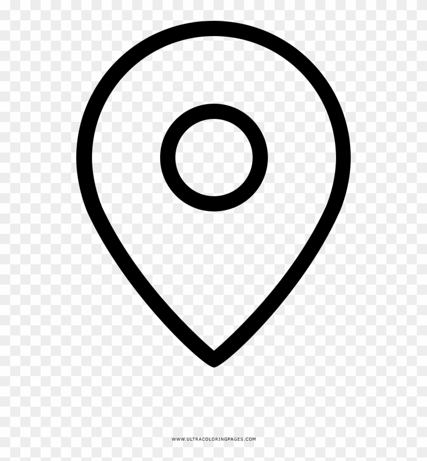 Map Marker Icon Coloring Page - Circle, HD Png Download - 1000x1000 ...