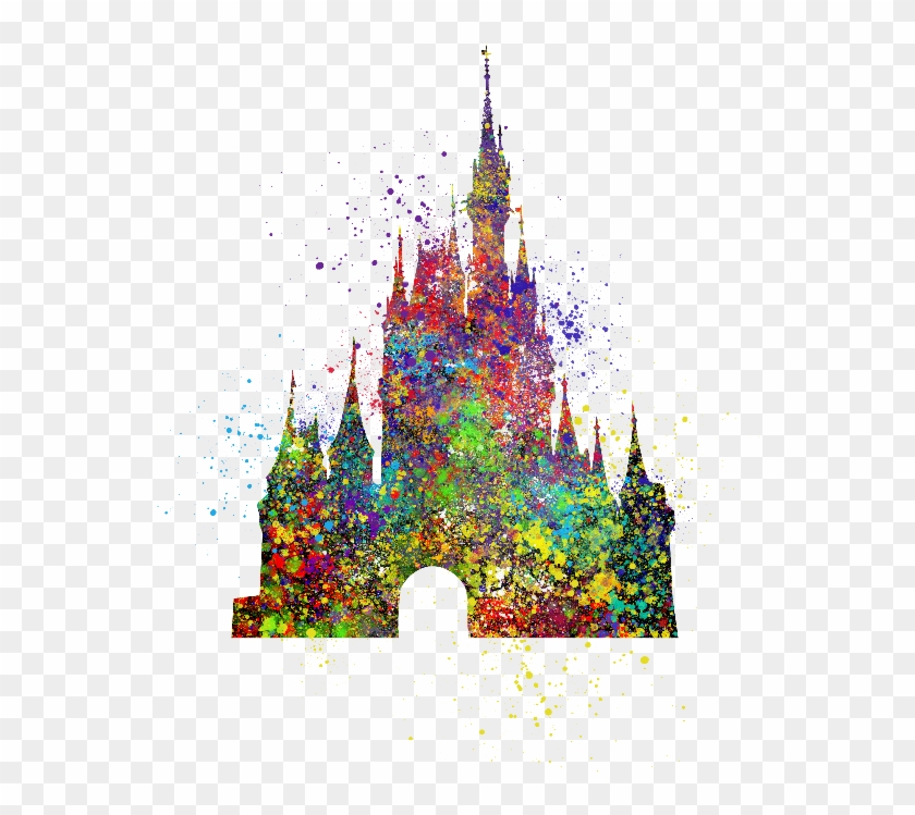 Disney Castle Cinderella - Illustration, HD Png Download - 565x800
