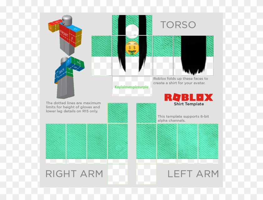 Roblox R15 Shirt Template Transparent - Roblox Shirt Template 2018, HD Png  Download - 585x559(#511013) - PngFind