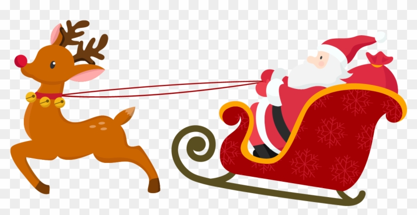 Santa Claus Png Transparent Free Images - Santa Claus With Deer, Png ...