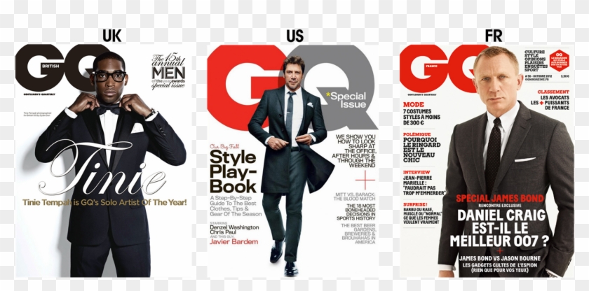 300322 Vogue Men's magazine cover template
