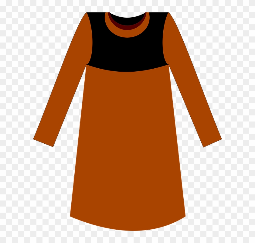 Yellow Blouse Dress Fashion Muslim Cloth - Day Dress, HD Png Download ...