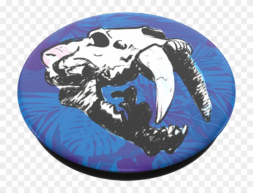 Sabertooth Skull, Popsockets - Surfing, HD Png Download - 989x1000 ...