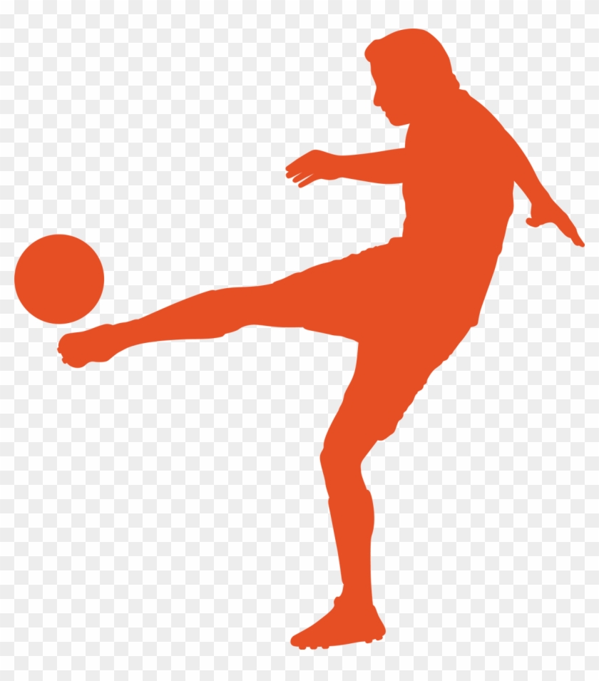 Soccer Silhouette - Silhouette Soccer Transparent, HD Png Download ...