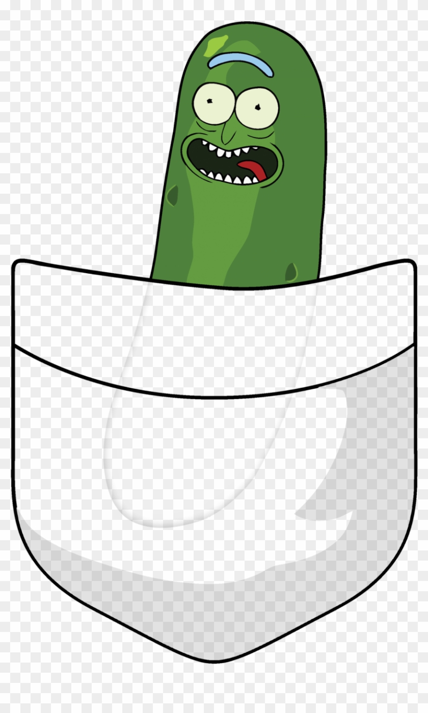 Pickle Rick In A Pocket - Clipart Pickle Rick, HD Png Download