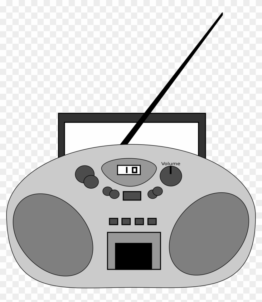 radio clip art black and white