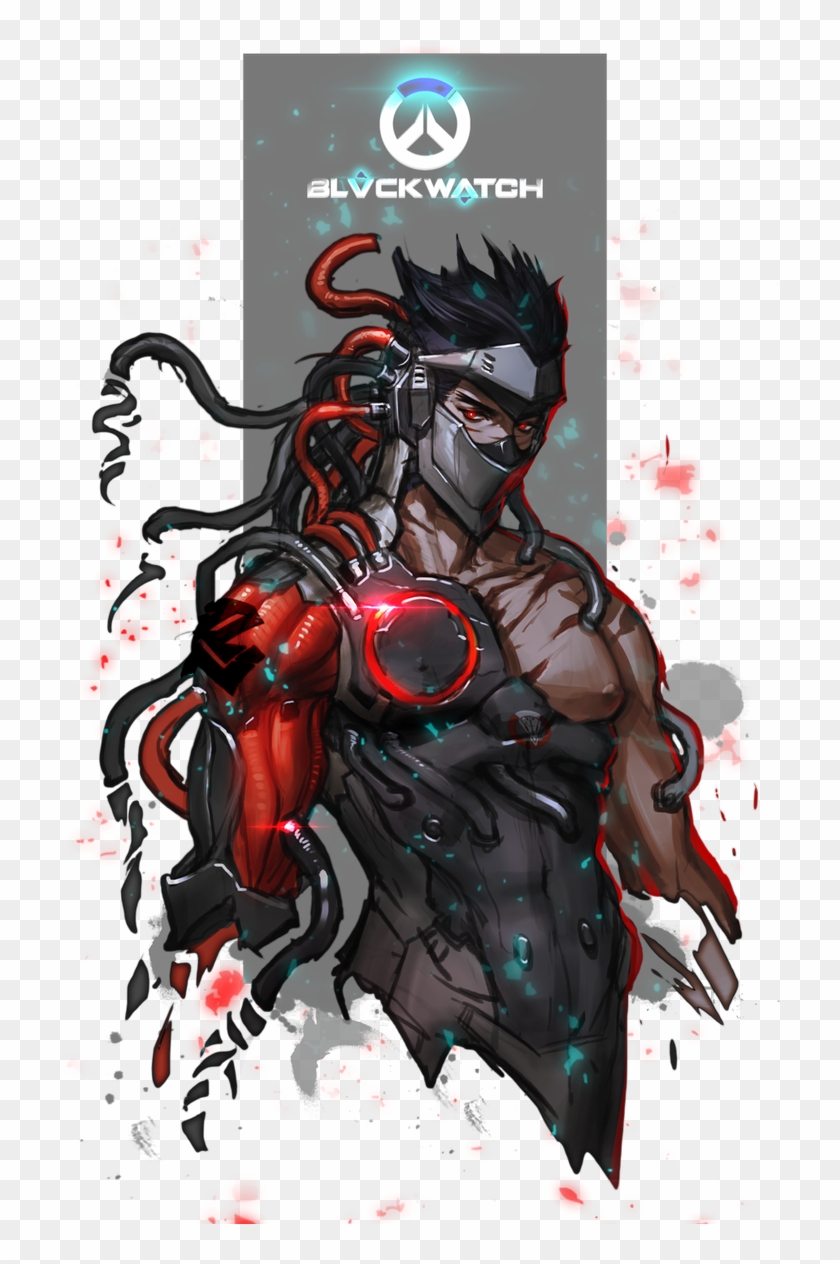 Dark Genji , Png Download - Dark Genji Overwatch, Transparent Png -  723x1184(#525981) - PngFind