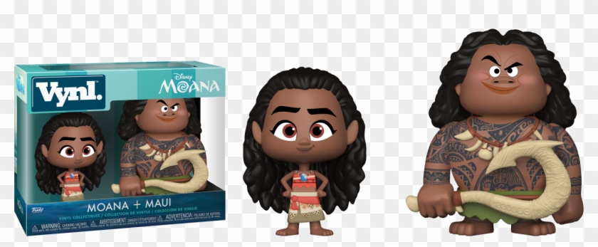 Figure Disney Moana Maui 2 Pack Vynl Moana Hd Png Download 1412x517 Pngfind