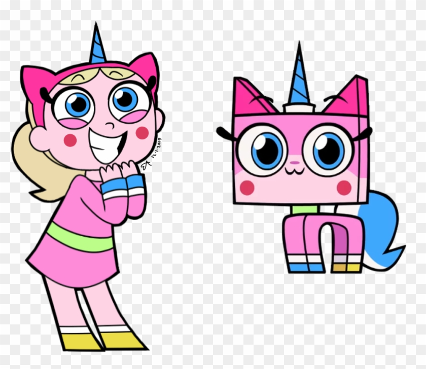 Human Unikitty 💖 - Draw Unikitty And Puppycorn, HD Png Download