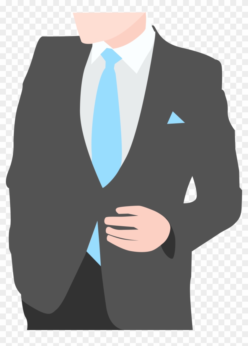 Business Attire With A Breast Pocket Handkerchief - Tuxedo, HD Png ...