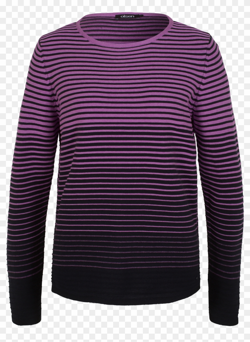 Sweater With Extraordinary Visual Effect - Long-sleeved T-shirt, HD Png ...