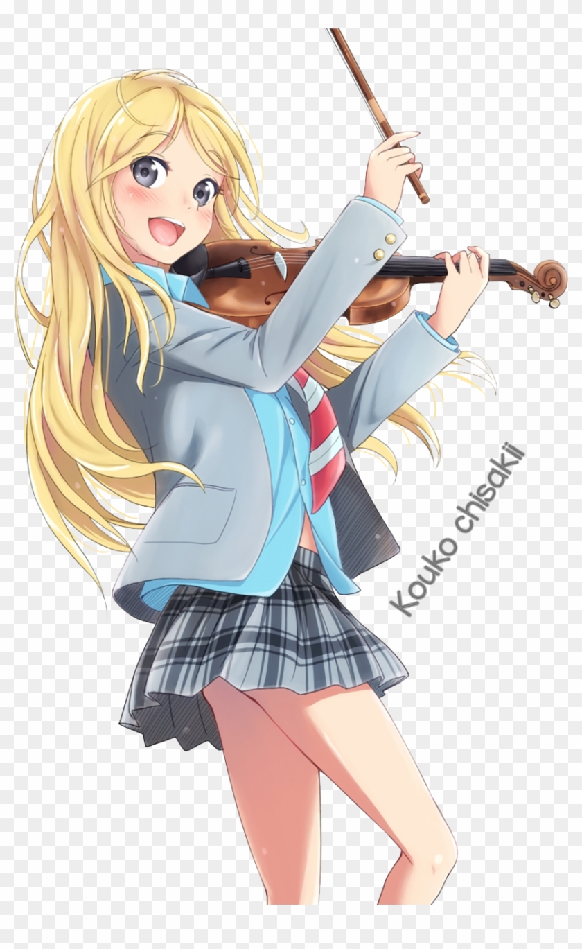 Kaori y Kousei Shigatsu wa Kimi no uso transparent background PNG