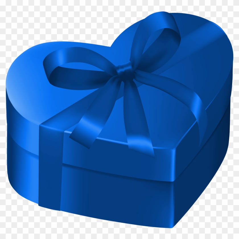Blue Heart Gift Box Png Clipart Image - Blue Gift Clipart Png, Transparent  Png - 6128x5835(#536186) - PngFind