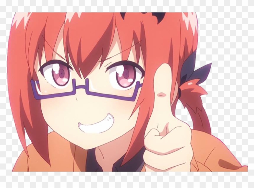 Drawing Anime Desktop anime girl thumbs up fictional Character girl png   PNGEgg