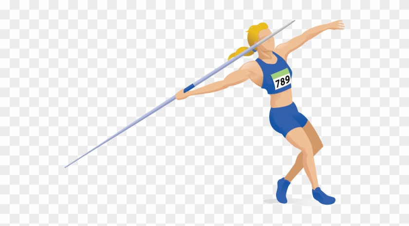 Women's Javelin - Withdrawal - Clipart - Javelin Throw, HD Png Download ...