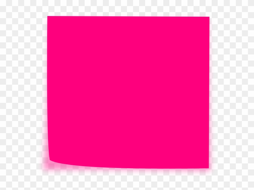 pink post it note clip art