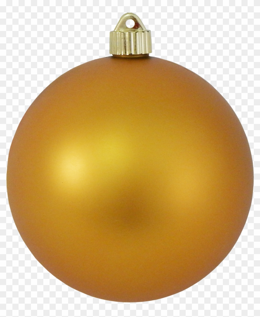 6 Shatterproof Deep Gold Christmas Ball Ornament By - Елочный Шар Пнг ...