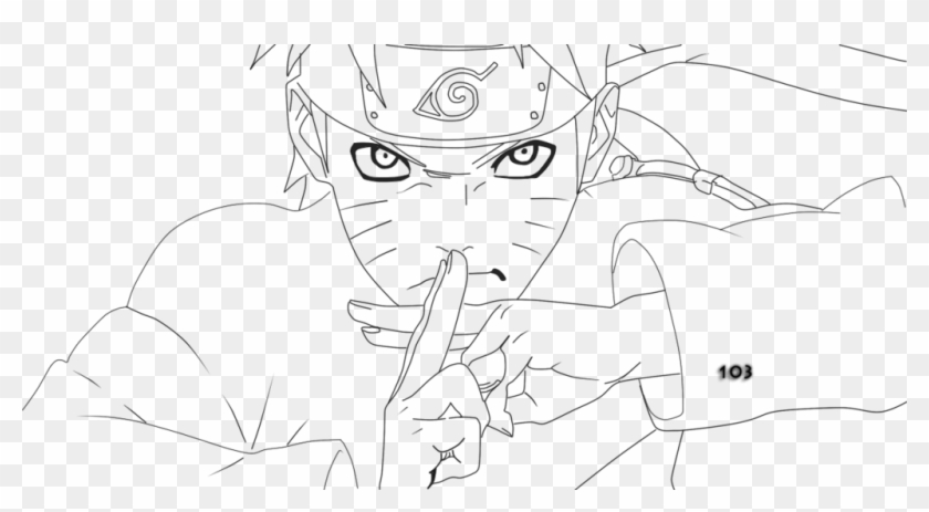Line Art Anime Naruto Png Download Line Art Transparent Png 1024x516 Pngfind