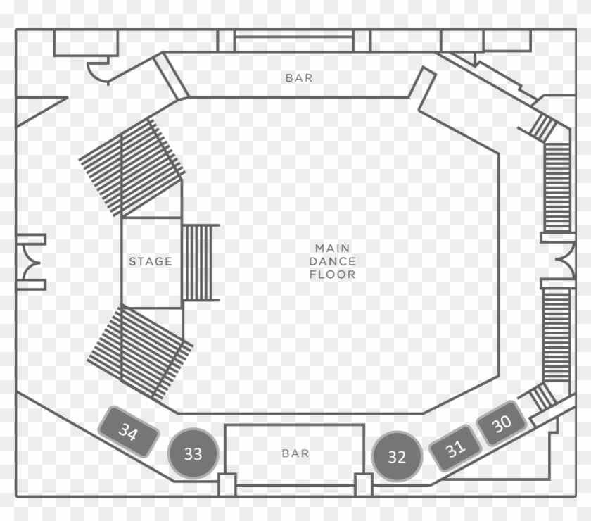 Dance Floor Table Layout - Exchange La Vip, HD Png Download - 1000x834 ...