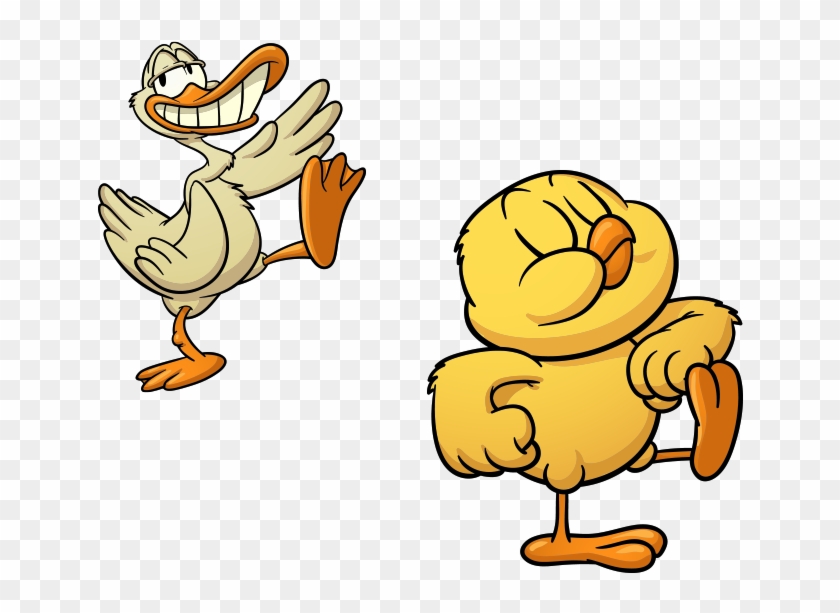 Drawing Ducks Cartoon Duck Funny Cartoon Farm Animals, HD Png
