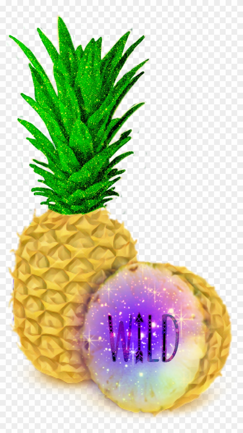 galaxy pineapple wild glitter gold sticker freetoedit ananas comosus hd png download 1024x1413 5477273 pngfind galaxy pineapple wild glitter gold