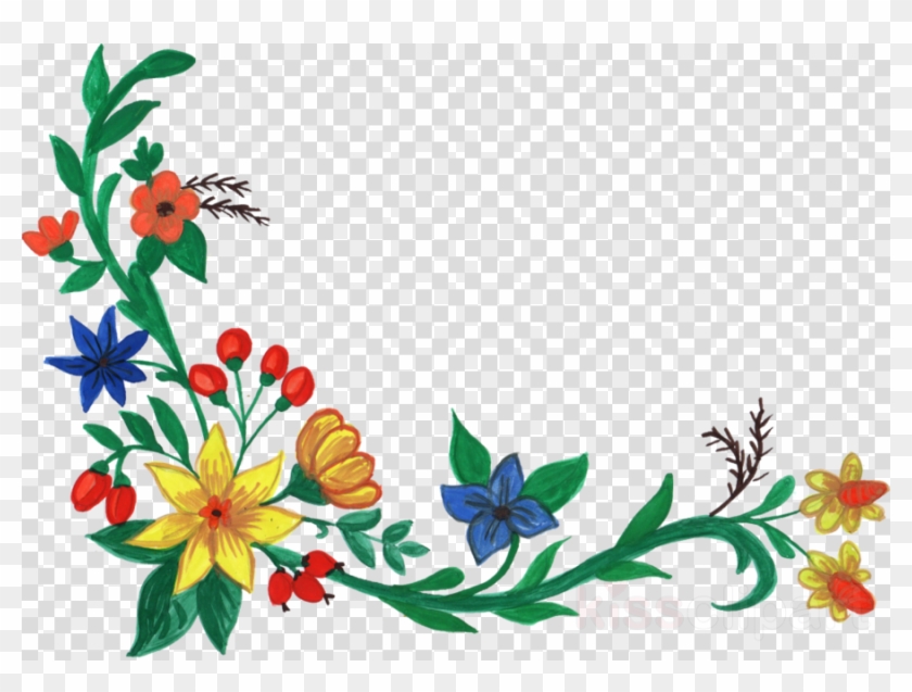 flower corner clipart