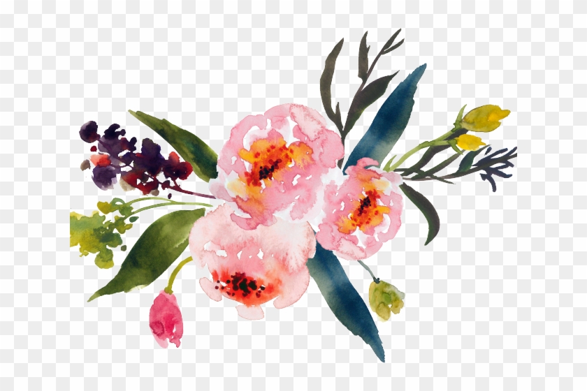 Artistic Clipart Watercolor Paint - Transparent Background Watercolor  Flowers Png, Png Download - 640x480(#5484365) - PngFind