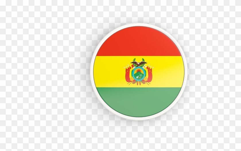 Illustration Of Flag Of Bolivia - Bolivia Circle Flag Png, Transparent ...